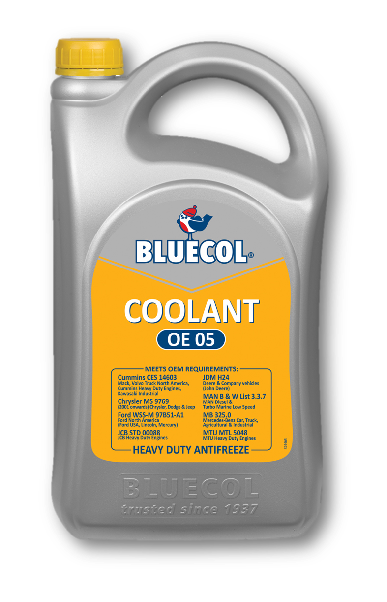 Antifreeze Bluecol Coolant OE 05 Heavy Duty Antifreeze