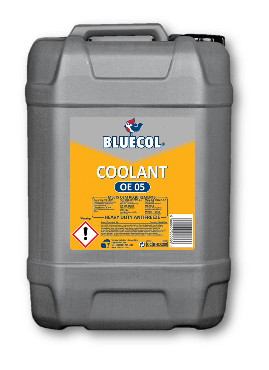 Antifreeze Bluecol Coolant Oe 05 Heavy Duty Antifreeze