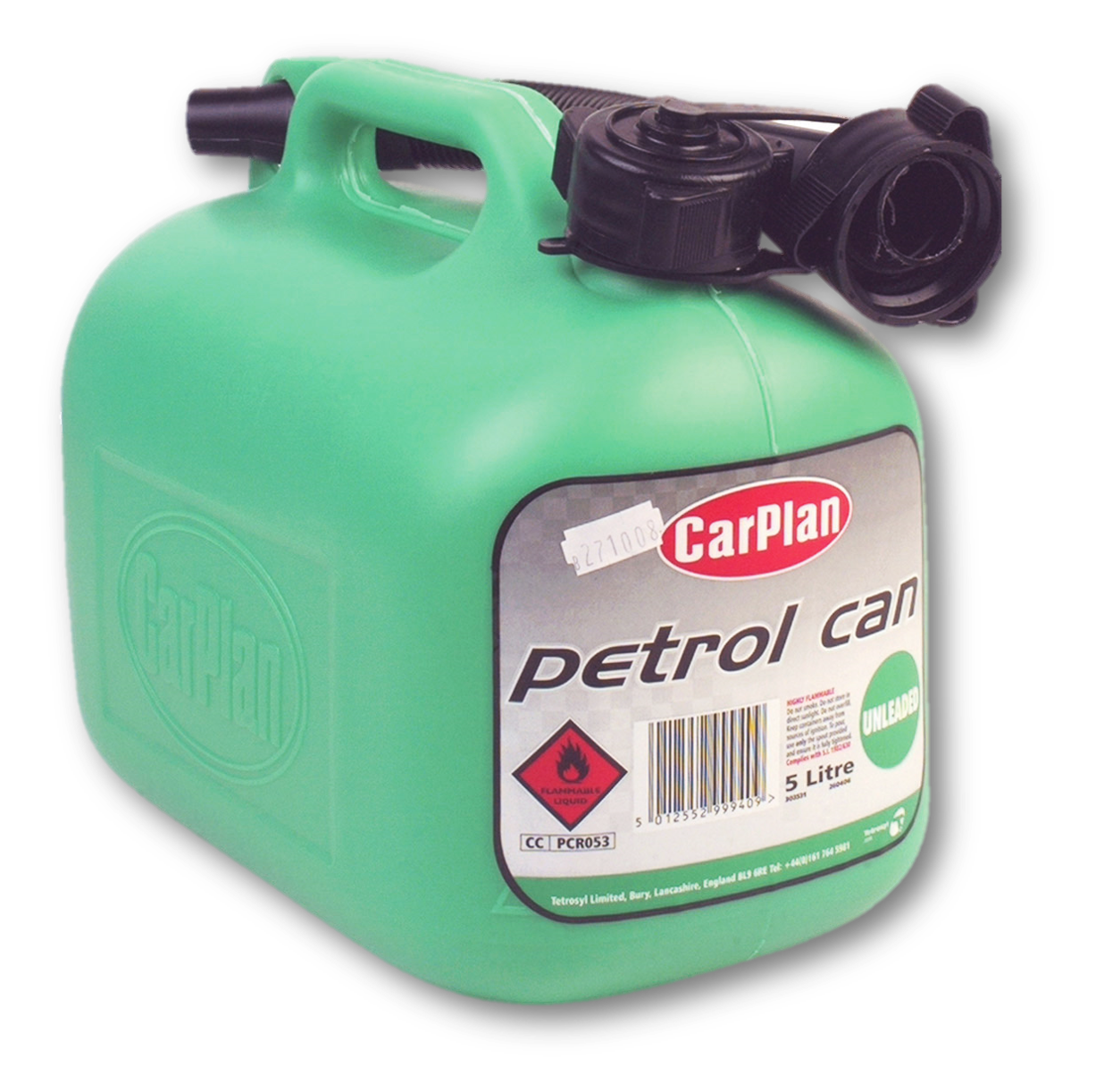 Fuel Cans & Plastics Bell Can Unleaded Green 5LTRS