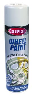 CAR PLAN WHEEL PAINT SILVER 500ML image