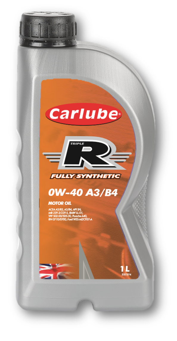 Triple R Engine Oils Carlube Triple R 0W40 A3/B4