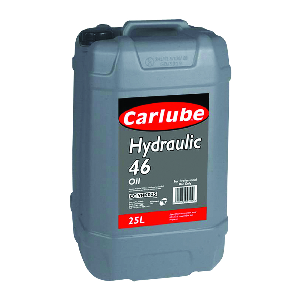 Hydraulic & Power Steering Fluids Carlube YHK025 Hydraulic 46 Oil HM 25L