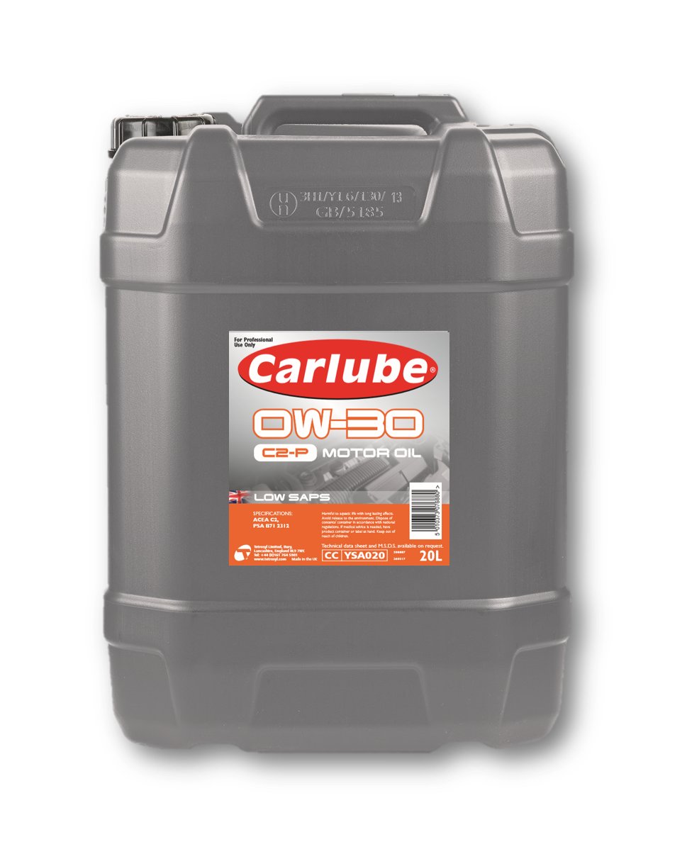 Low Saps Engine Oils Carlube 0w 30 C2 P