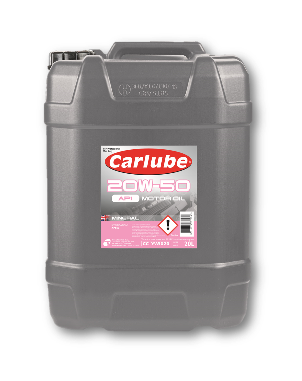 Mineral & Monograde Engine Oil Carlube 20W50 API 20LTRS