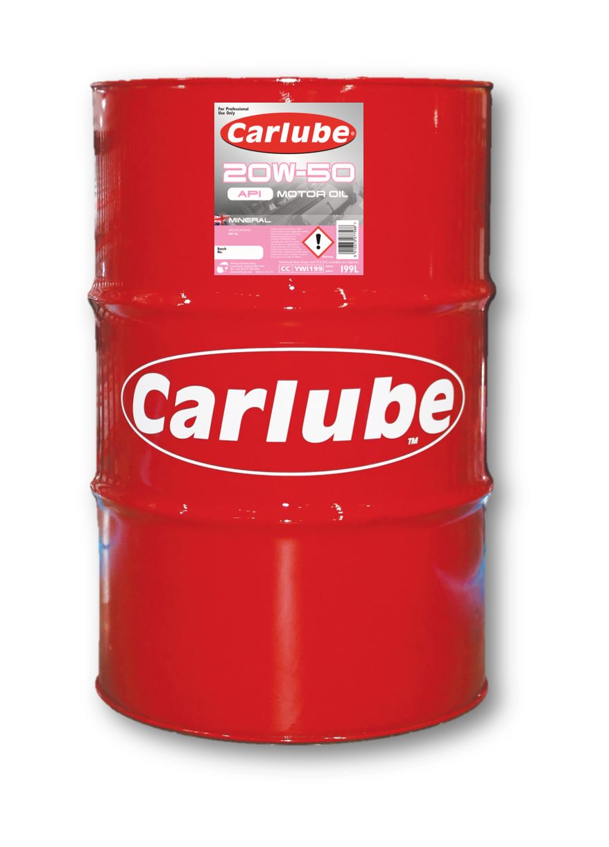 Mineral & Monograde Engine Oil Carlube 20W50 API 199LTRS